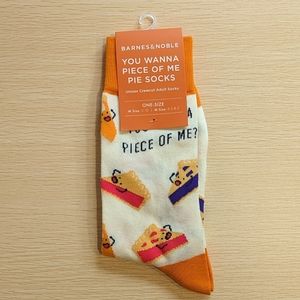 You Wanna Piece of Me novelty pie socks